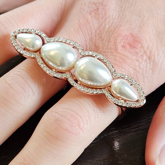 RFM Rose Gold Double Finger Ring - Picture 15 of 15